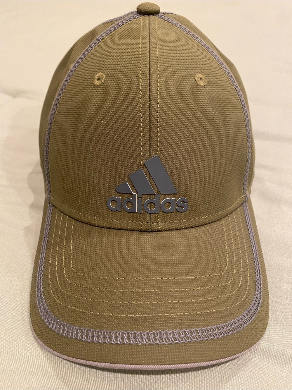 adidas Olive with Gray Logo Baseball Cap